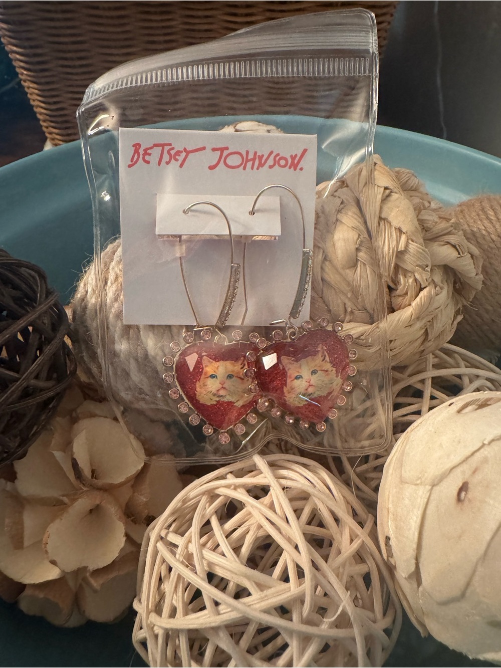 Betsey Johnson Cat Face Earrings!!!!